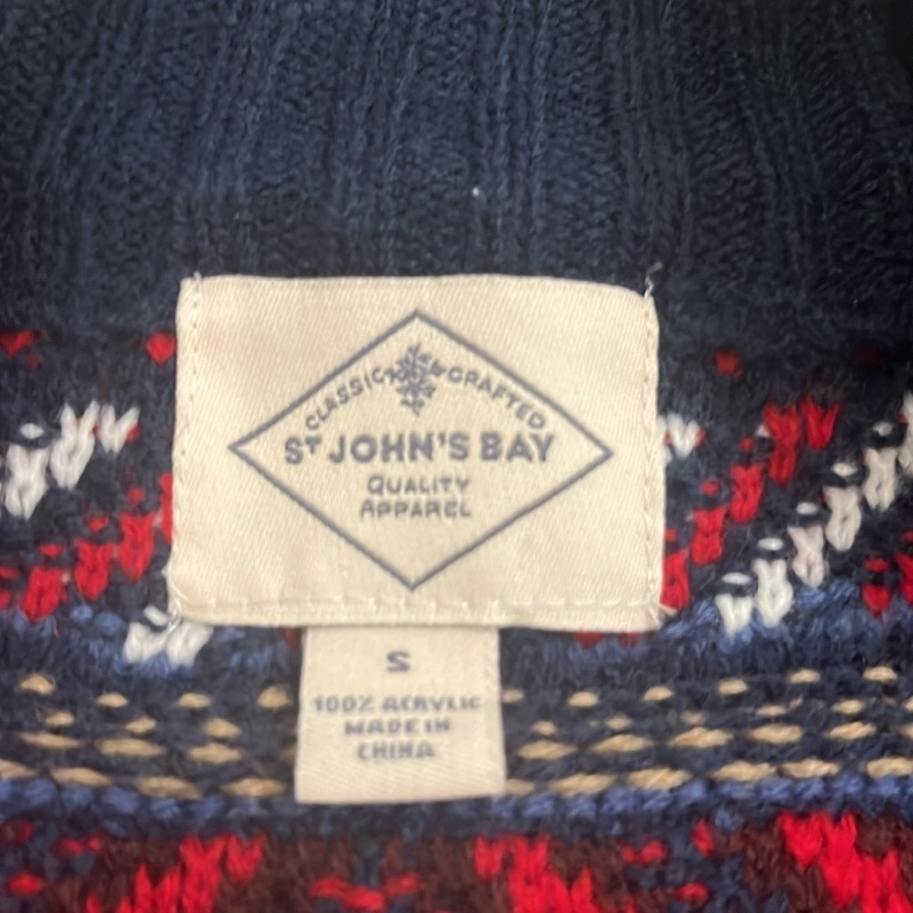 St. John’s Bay textured button front long cardigan duster sweater - Picture 6 of 9